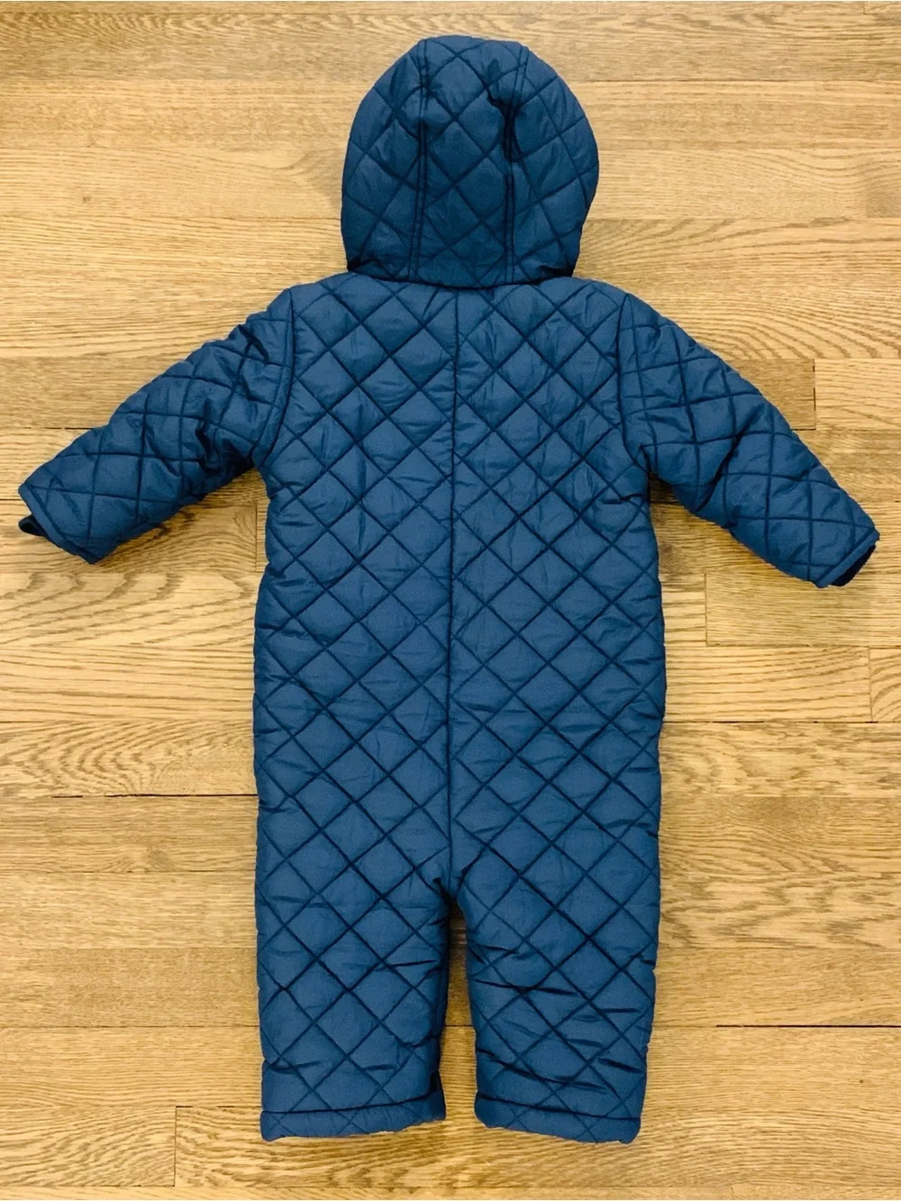 Kitestrings by Hartstrings Boys Infant Snowsuit 12 Months Quilted Navy Blue